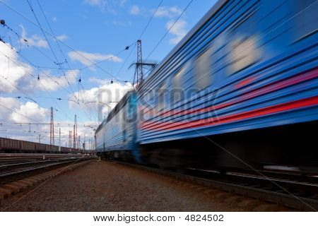 High-speed Train In Motion