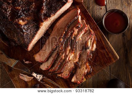 Homemade Smoked Barbecue Beef Brisket