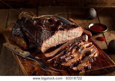 Homemade Smoked Barbecue Beef Brisket