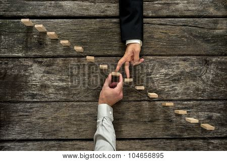 Conceptual Image Of Business Partnership And Support