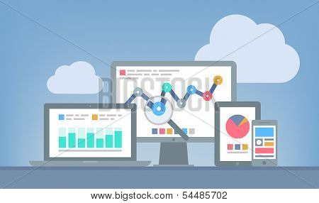 Web And Seo Analytics Concept