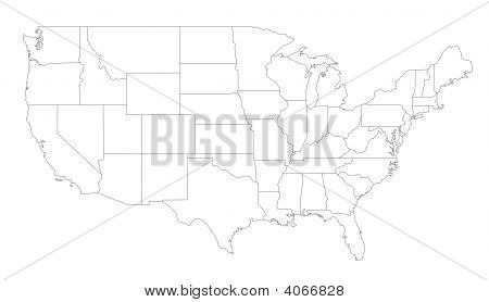 Map Of The United States Of America