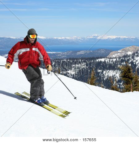 Skier On A Slope