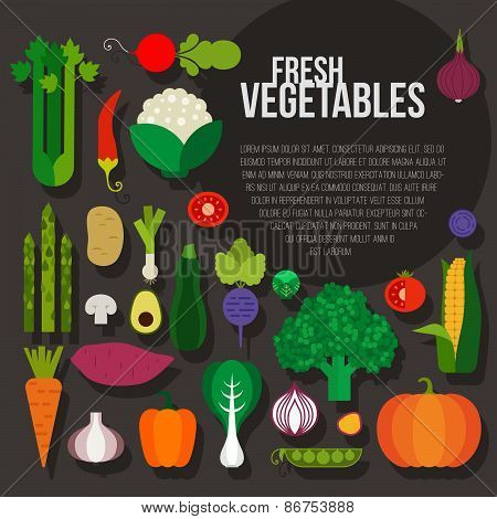 Fresh Vegetables Concept