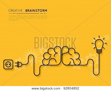 Creative brainstorm concept