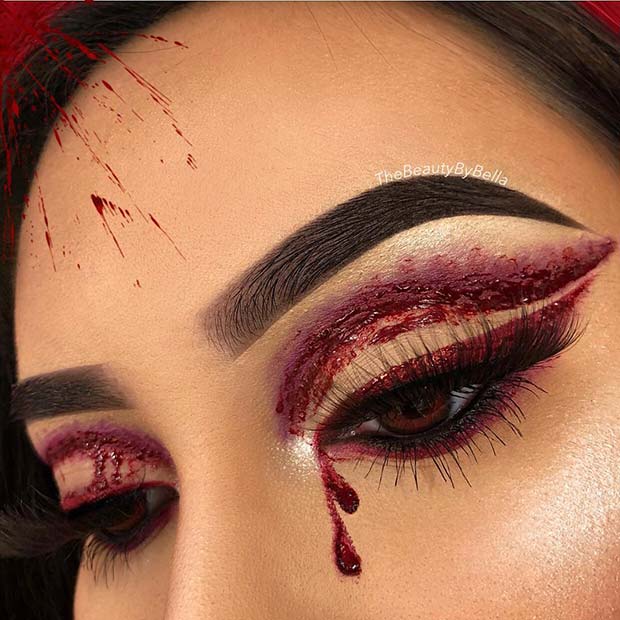 Bloody Eye Makeup