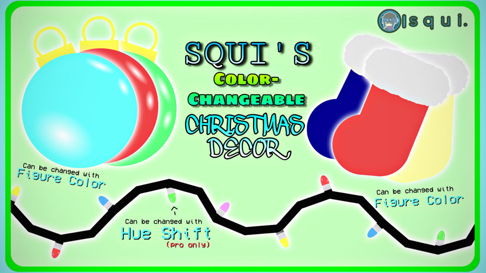 Squis Color Changeable Christmas Decor Pack