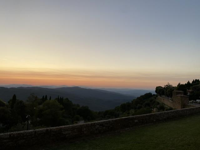 I treasure this view of the Italian countryside from Montalcino, to end the September photo challenge. 