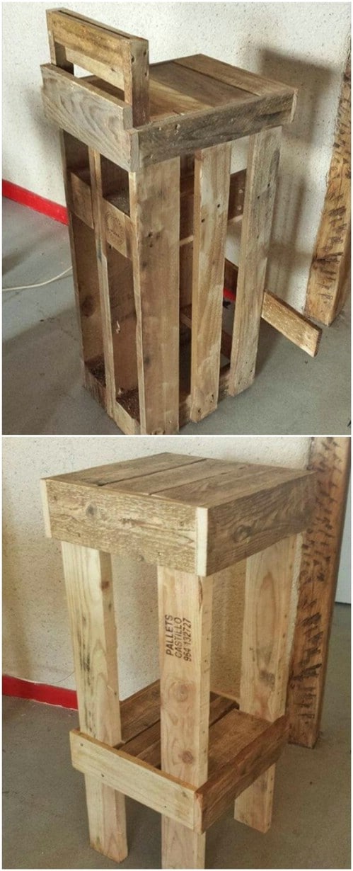 DIY Repurposed Pallet Stools