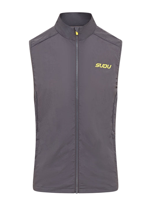 SUDU SRG 01 Run Gilet - Grey/Yellow XS Gilet