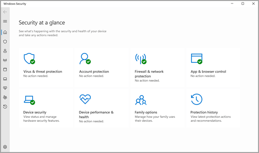 The Windows Security App in Windows 11