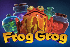 logo frog grog thunderkick spelauatomat 